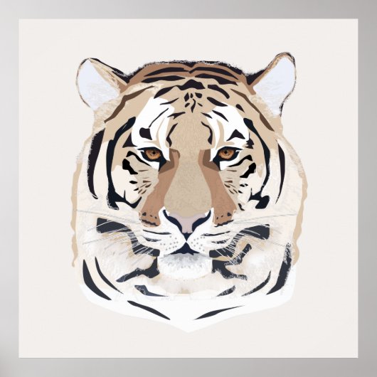 Tiger, Tigergesicht, Symbol von 2022 Poster (Vorne)
