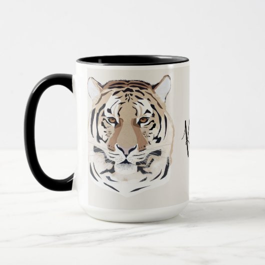 Tiger, Tigergesicht, Symbol von 2022 Tasse (Links)