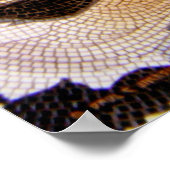 "Tiger Tiles" Tigerfass Mosaik Wasserfarbe Poster (Ecke)