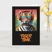 Tiger Time Karte (Gelbe Blume)