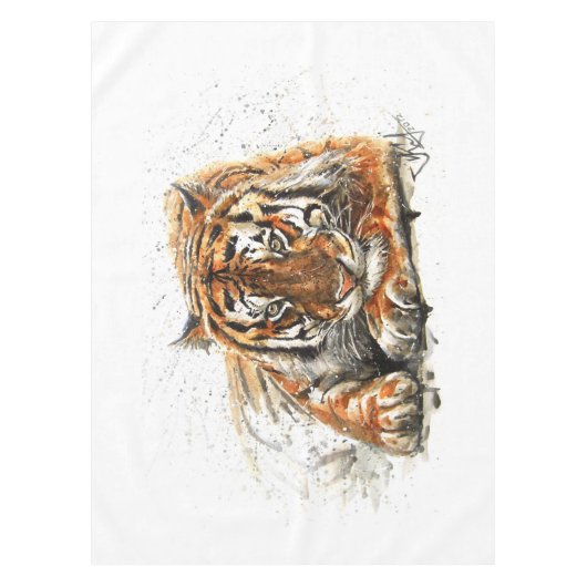 Tiger Tischdecke (Vorderseite)
