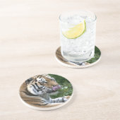 Tiger Tongue Getränkeuntersetzer (Seite)