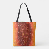Tiger Tote Tag in Galaxy Starry Night Tasche (Rückseite)