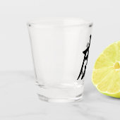 Tiger Traditionelles chinesisches Zeichen Zodiac-Z Schnapsglas (Links)