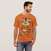 Tiger tragen Orange Shirt Unity Day witzig (Vorne ganz)