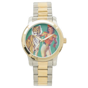 Tiger Trainer Button-Up Girl Armbanduhr