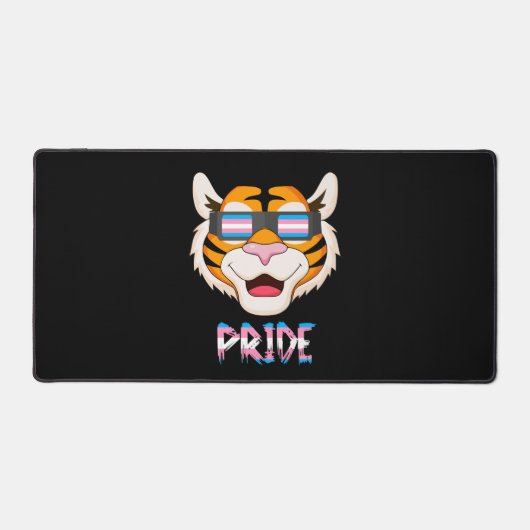 Tiger Transgender Flag Lgbt Schreibtischunterlage (Vorderseite)