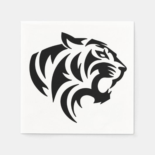 Tiger Tribal Serviette (Vorderseite)