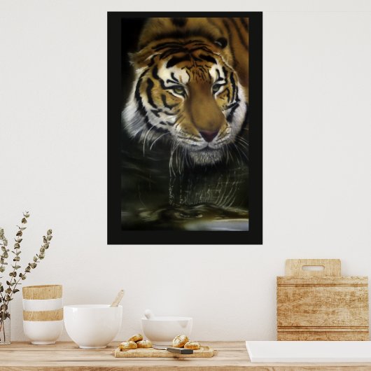 Tiger trinken poster (Küche)