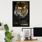 Tiger trinken poster (Heimbüro)