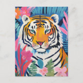 Tiger Tropical Postkarte (Vorderseite)