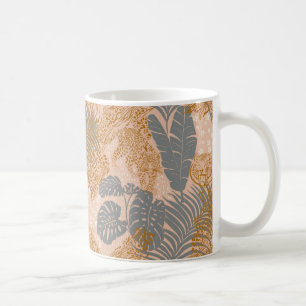 Tiger, tropisches Panther rosa Kaffeetasse