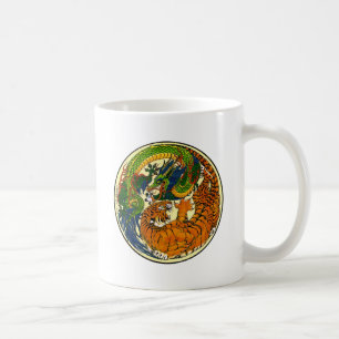 Tiger u. Drache Yin Yang Kaffeetasse