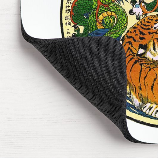 Tiger u. Drache Yin Yang Mousepad (Ecke)