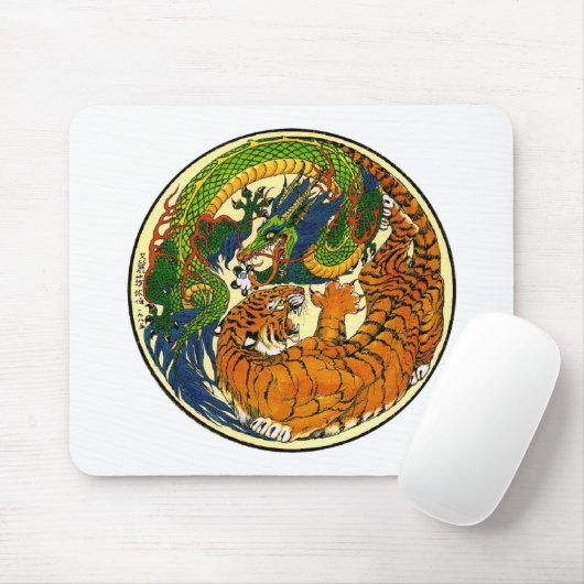 Tiger u. Drache Yin Yang Mousepad (Mit Mouse)