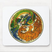 Tiger u. Drache Yin Yang Mousepad (Vorne)