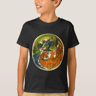 Tiger u. Drache Yin Yang T-Shirt