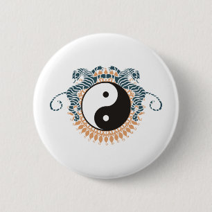 Tiger u. Yin Yang Button