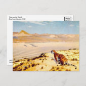 Tiger über die Uhr von Jean-Leon Gerome 1888 Postkarte (Vorne/Hinten)