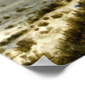 Tiger über die Uhr von Jean-Léon Gérôme Poster (Ecke)