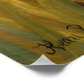 Tiger überrascht in einem tropischen Sturm Poster (Ecke)