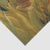 Tiger überrascht in einem tropischen Sturm Seidenpapier (Detail)