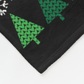 Tiger Ugly Christmas Sweater Wildlife Series Fleecedecke (Ecke)