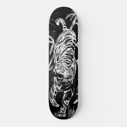 Tiger und Bamboo Skateboard (Vorderseite)