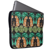 Tiger und Blätter in Aquarellfarben Nahtloses Must Laptopschutzhülle (Vorne Rechts)