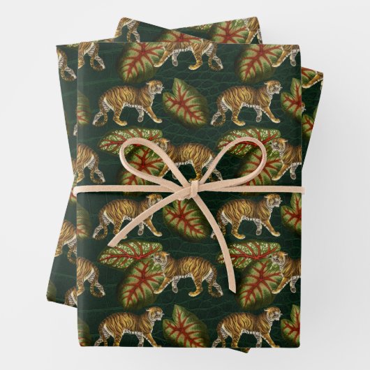 Tiger und Blätter zu Grün (Beispiel)