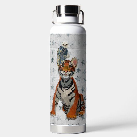 TIGER UND BLAUER FALCON TRINKFLASCHE (Rückseite)