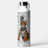 TIGER UND BLAUER FALCON TRINKFLASCHE (Vorderseite)