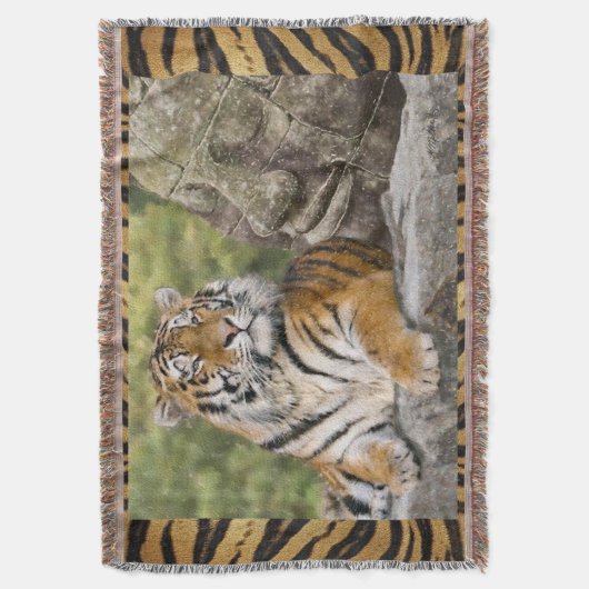 Tiger und Buddah Decke (Vorderseite Vertikal)