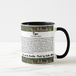 Tiger und buddhistischer Tempel Tasse