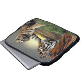 Tiger-und CUB-Laptop-Hülse Laptopschutzhülle (Vorne Knopf)