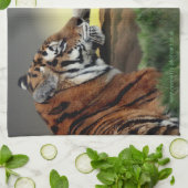 Tiger und Cube Küchentücher (Gefaltet)
