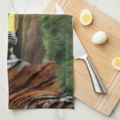 Tiger und Cube Küchentücher (Viertel Falte)