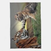 Tiger und Cube Küchentücher (Vertikal)