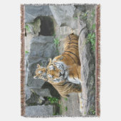 Tiger und Cube Liebe Decke (Vorderseite Vertikal)