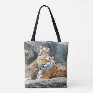 Tiger und Cube Liebe Tasche