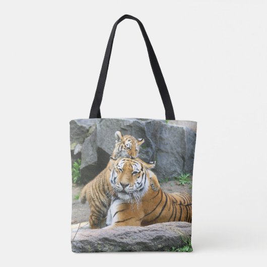 Tiger und Cube Liebe Tasche (Rückseite)