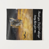 Tiger und Cube Wandteppich (Vorderseite (Horizontal))