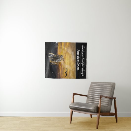 Tiger und Cube Wandteppich (Beispiel (Horizontal))