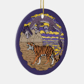 Tiger und Drache Keramikornament (Rechts)