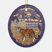 Tiger und Drache Keramikornament (Links)