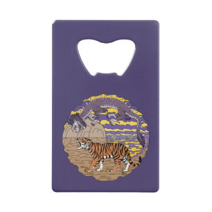 Tiger und Drache Kreditkarten Flaschenöffner