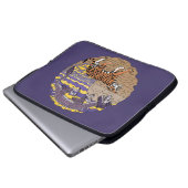 Tiger und Drache Laptopschutzhülle (Vorne Knopf)