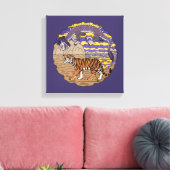 Tiger und Drache Leinwanddruck (Insitu (Wohnzimmer))