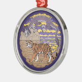 Tiger und Drache Ornament Aus Metall (Links)