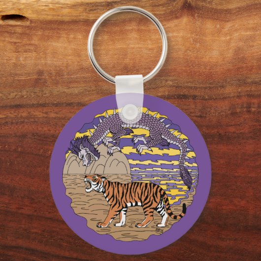 Tiger und Drache Schlüsselanhänger (Rückseite)